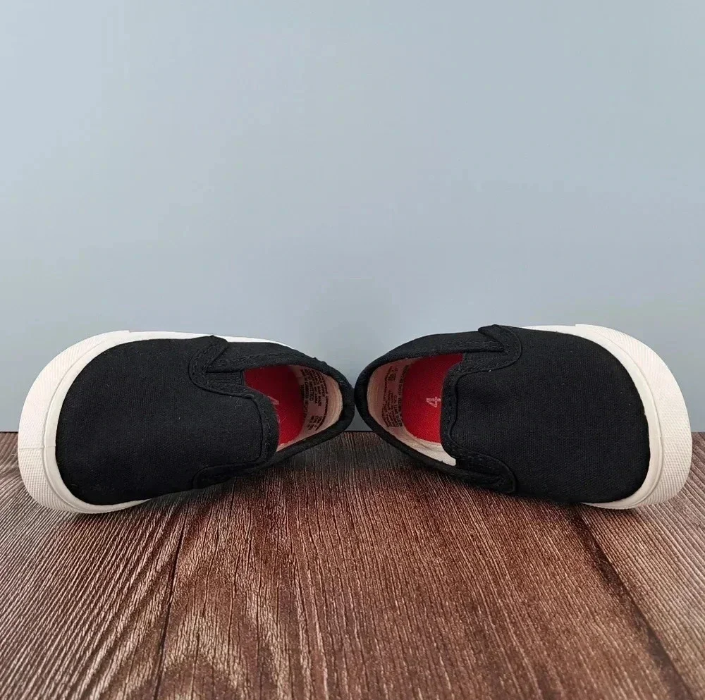 Infant Sneakers, Black and White, sz 4 - Picture 6 of 8